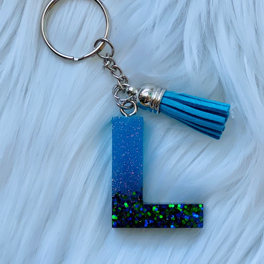 Letter L keychain